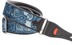 Curea chitară RightOn Paisley Velvet-60 Blue