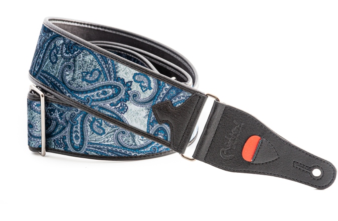 Curea chitară RightOn Paisley Velvet-60 Blue