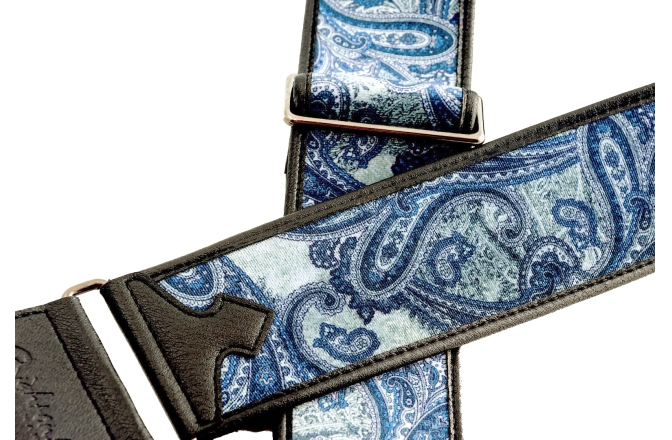 Curea chitară RightOn Paisley Velvet-60 Blue
