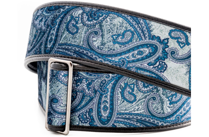 Curea chitară RightOn Paisley Velvet-60 Blue