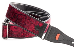 Curea chitară RightOn Paisley Velvet-60 Red