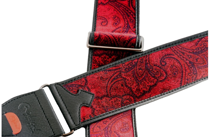 Curea chitară RightOn Paisley Velvet-60 Red