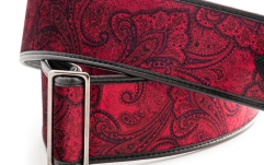 Curea chitară RightOn Paisley Velvet-60 Red