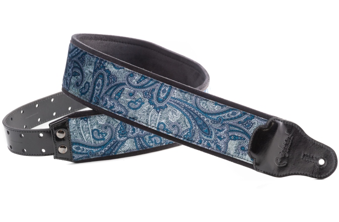 Curea chitară RightOn Paisley Velvet-70 Blue