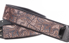 Curea chitară RightOn Paisley Velvet-70 Brown