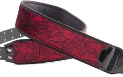 Curea chitară RightOn Paisley Velvet-70 Red