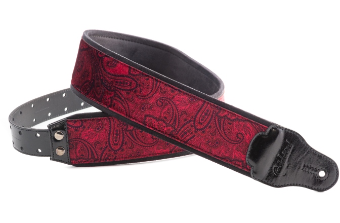 Curea chitară RightOn Paisley Velvet-70 Red