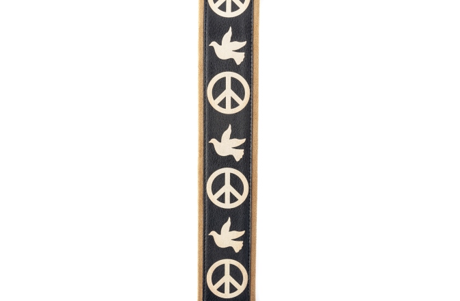 Curea chitară RightOn Peace & Doves Black