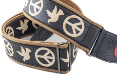 Curea chitară RightOn Peace & Doves Black