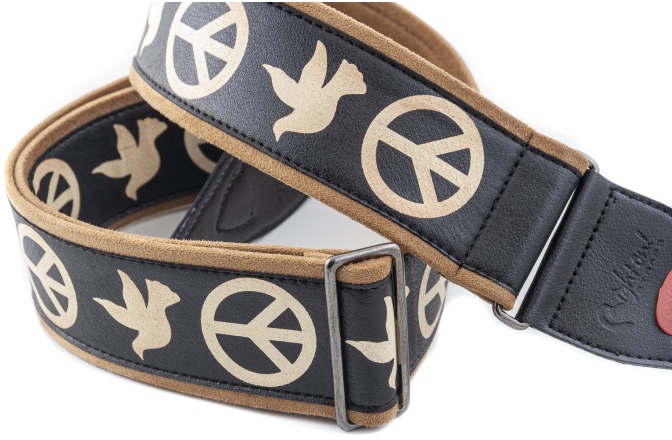 Curea chitară RightOn Peace & Doves Black