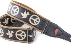 Curea chitară RightOn Peace & Doves Black