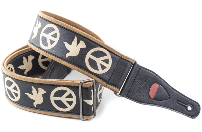 Curea chitară RightOn Peace & Doves Black