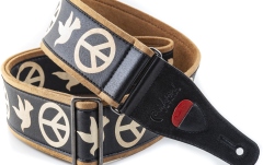 Curea chitară RightOn Peace & Doves Black