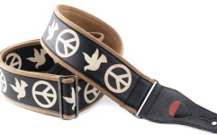 Curea chitară RightOn Peace & Doves Black