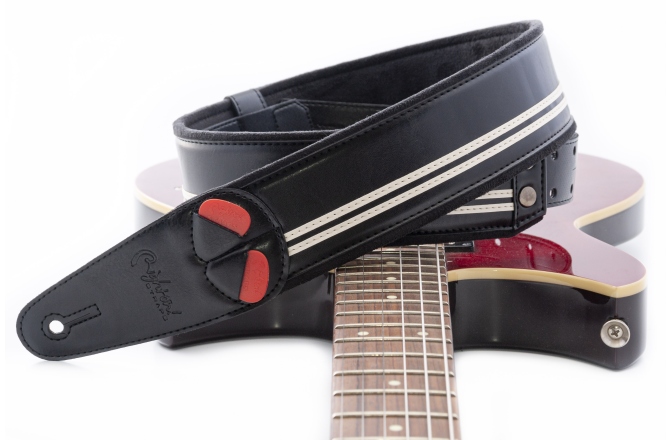 Curea chitară RightOn Race-60 Black