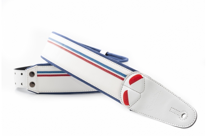 Curea chitară RightOn Race-60 White