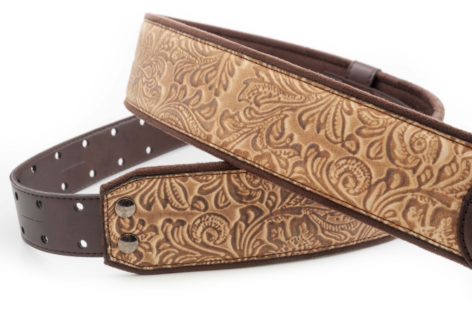 Curea chitară RightOn Sandokan-60 Beige