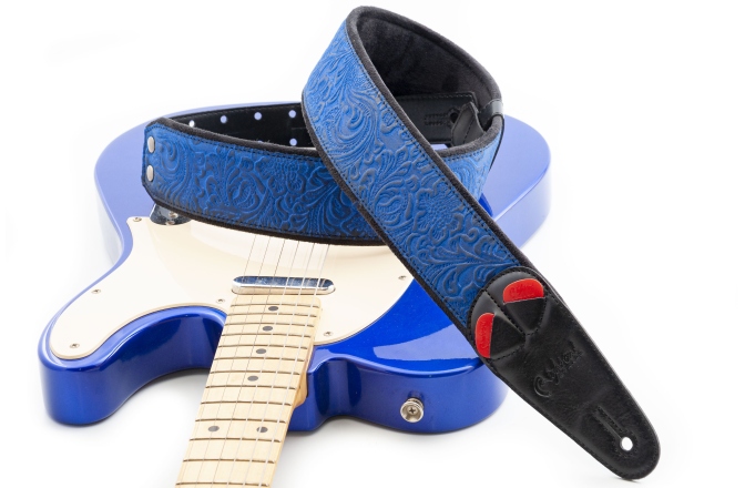 Curea chitară RightOn Sandokan-60 Blue