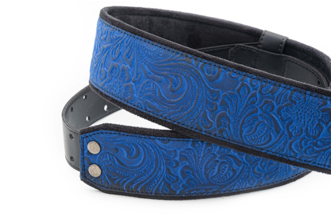 Curea chitară RightOn Sandokan-60 Blue