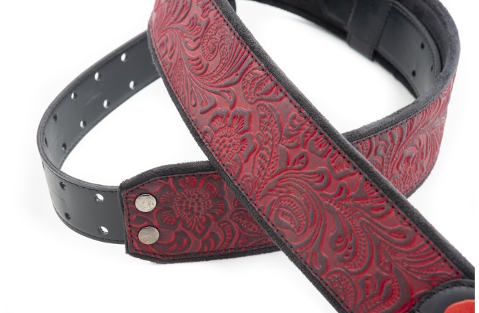Curea chitară RightOn Sandokan-60 Red