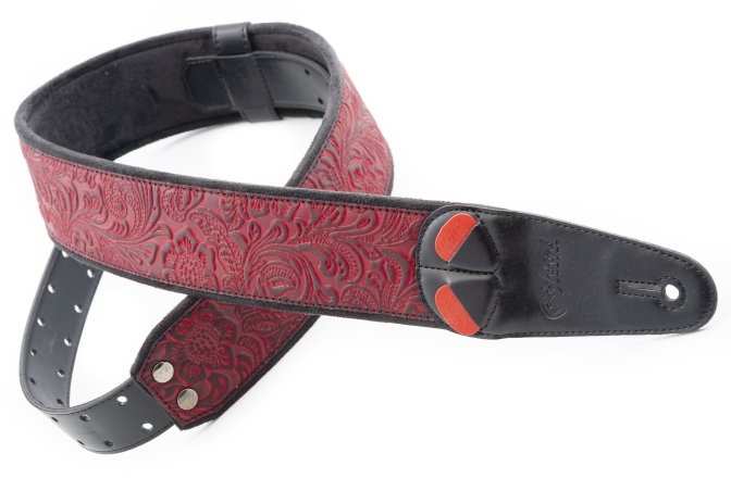 Curea chitară RightOn Sandokan-60 Red