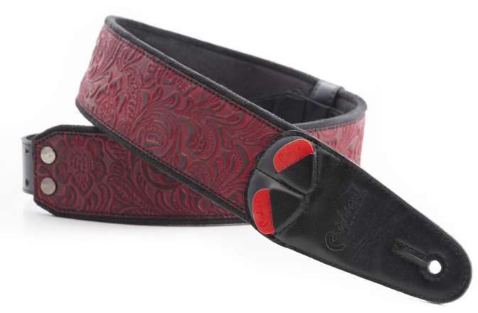 Curea chitară RightOn Sandokan-60 Red