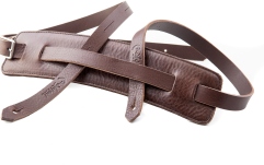 Curea chitară RightOn Slim  Brown