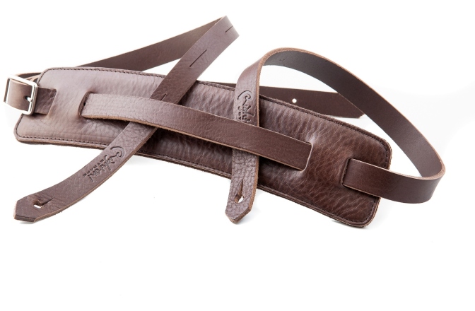 Curea chitară RightOn Slim  Brown