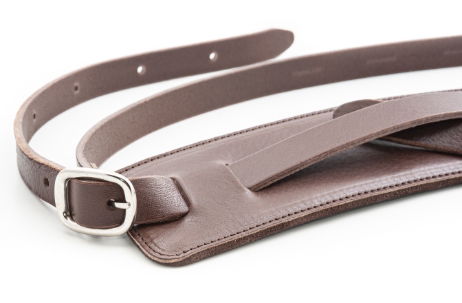 Curea chitară RightOn Slim  Brown