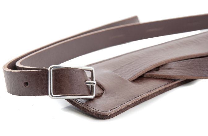 Curea chitară RightOn Slim  Brown