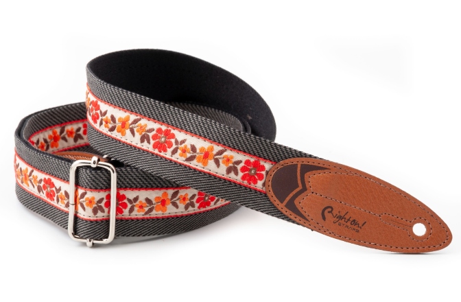 Curea chitară RightOn Surf Hawaii Black