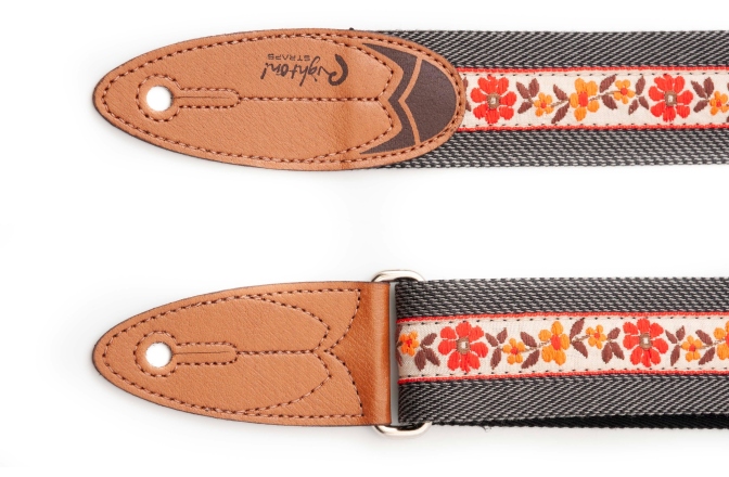 Curea chitară RightOn Surf Hawaii Black