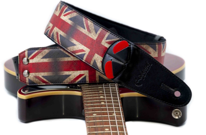 Curea chitară RightOn Union-jack British