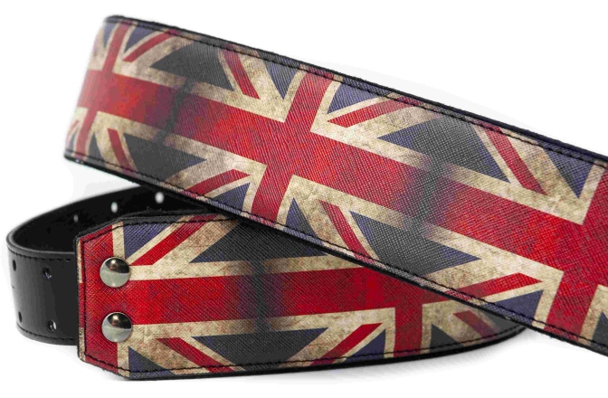 Curea chitară RightOn Union-jack British