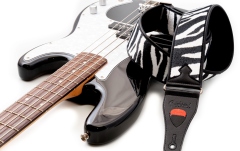 Curea chitară RightOn Zebra White