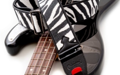 Curea chitară RightOn Zebra White
