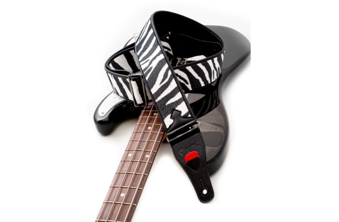 Curea chitară RightOn Zebra White