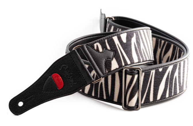 Curea chitară RightOn Zebra White