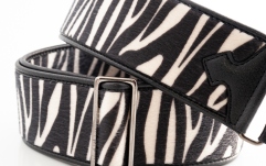 Curea chitară RightOn Zebra White