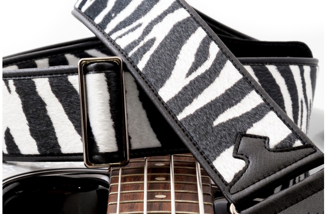 Curea chitară RightOn Zebra White