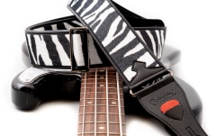 Curea chitară RightOn Zebra White