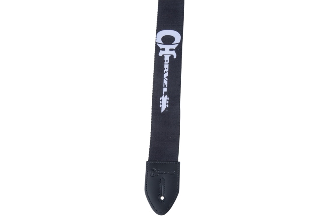 Curea de Chitară Chauvet Charvel Strap Black with White Logo
