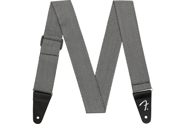 Modern Tweed Strap White/Black 2" Modern Tweed Strap White/Black 2"
