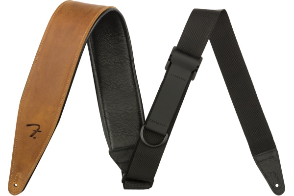 Right Height Leather Strap Cognac 2.5"