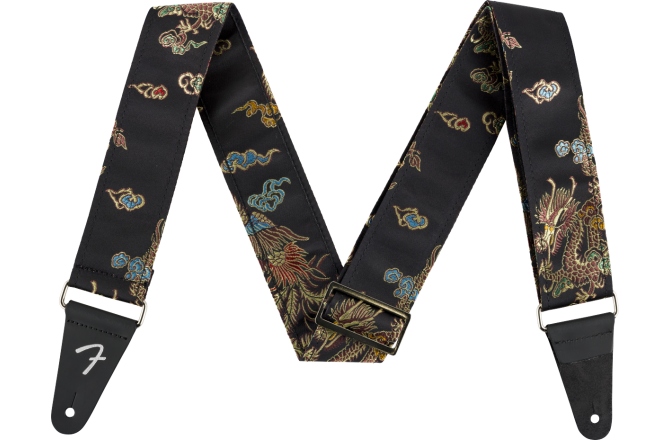 Curea de chitară Fender Satin Dragon Strap Black