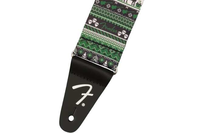 Curea de Chitară Fender Ugly Xmas Sweater Strap Green Fair Isle