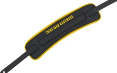 Curea de chitară Fender X Third Man Hardware Leather Strap Black/Yellow