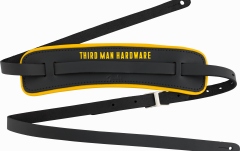 Curea de chitară Fender X Third Man Hardware Leather Strap Black/Yellow