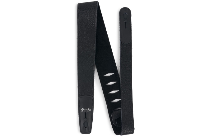 Curea de chitară Martin Guitars Buffalo Leather Lock-it Black
