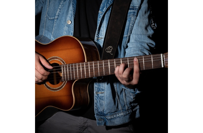 Curea de chitară Ortega Genuine Leather Strap - Deep Forest